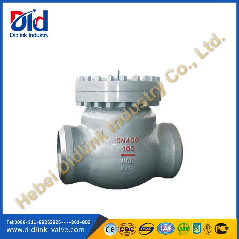 WCB swing butt welded well check valve water pump, high pressure check valve air