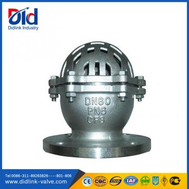 Stainless Steel CF8 PN6 pump foot valve for well, foot operated valve