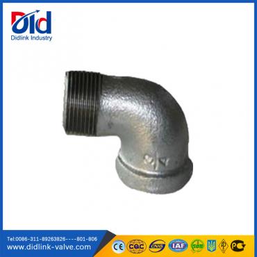 Malleable iron 90 degree reducing m&f