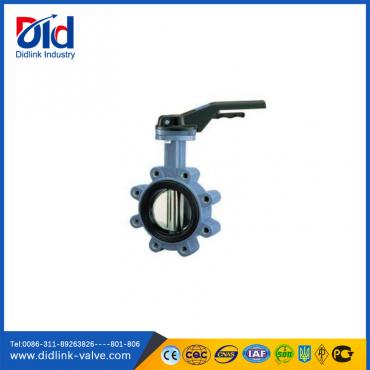 Cast Iron  rubber lined Butterfly Valve lug type, butterfly valve china