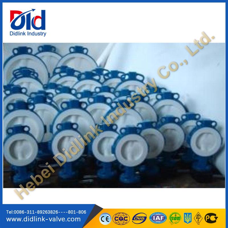 Full Ptfe carbon steel wafer 1 1 2 butterfly valve, 1 2 butterfly valve. 1 butterfly valve