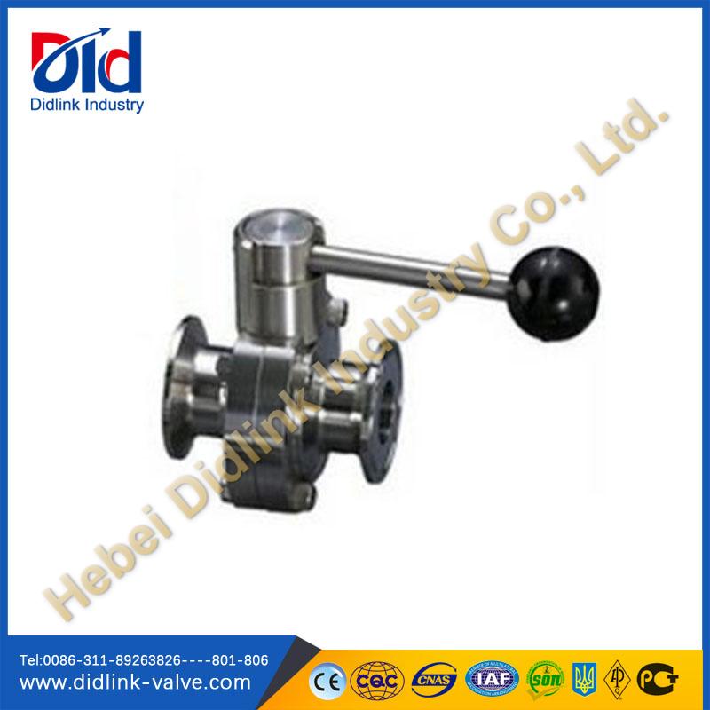 Stainless fast loading sanitary butterfly valve diagram, butterfly valve 3d
