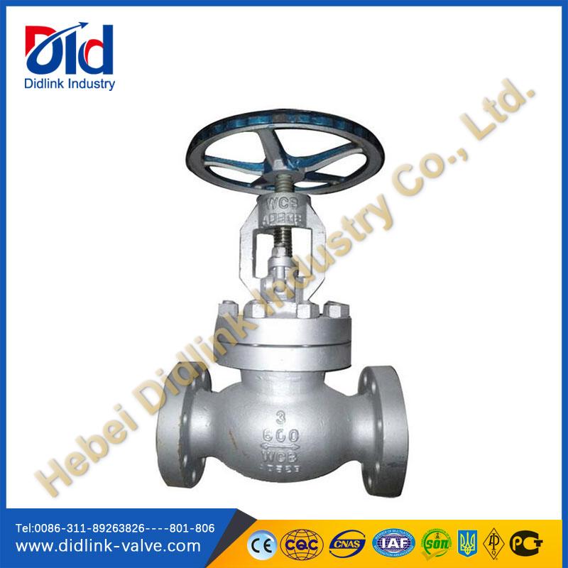 ANSI cast steel globe valve operation, wcb globe valve