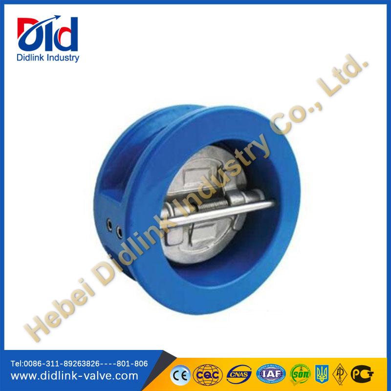 Dual plate wafer check valve 2 inch, inline spring check valve