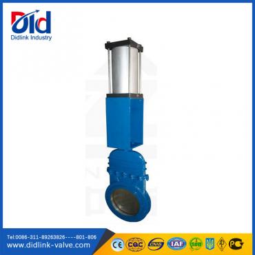 Pneumatic water knife gate valve 12 inch, cs gate valve