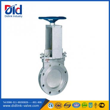 Ansi SS316 non rising stem sluice knife gate valve construction, slurry gate valve