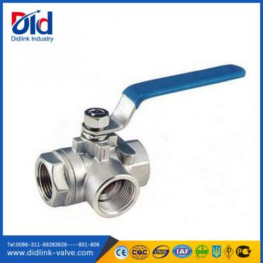 1000WOG ss 3 way ball valve steam, 6 threaded ball valve