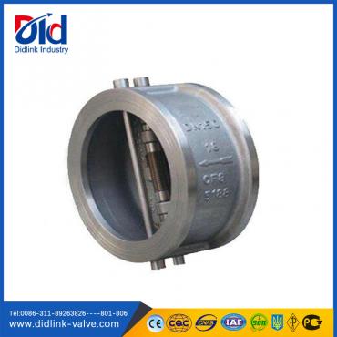 Stainless steel wafer type dual plate 1 spring check valve picture, free flow check valve