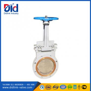 carbon steel 4 flanged knife gate valve cv, resilient gate valve
