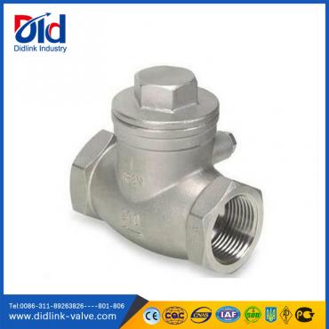 Stainless Steel Vertical Swing threaded Check Valve steam, 1 inch swing check valve