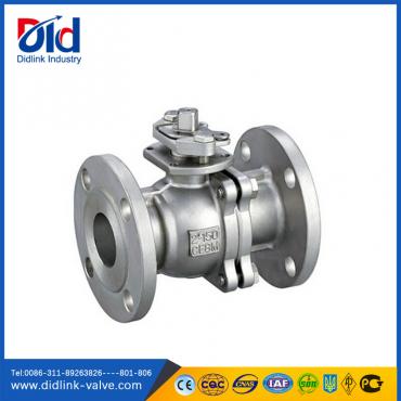 ANSI  CF8M 2 stainless steel ball valve flange, floating ball check valve design
