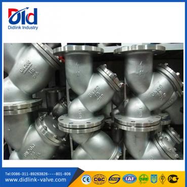 DIN PN16 DN150 stainless y strainer body cf8, strainer fine mesh