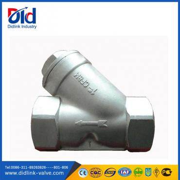 Stainless steel CF8M Thread inlet strainer for food, steam trap strainer