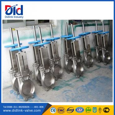 wafer vacuum knife gate valve pn10, gate valve body cf8