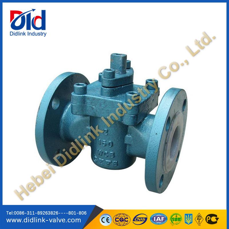 PTFE Lined Sleeve flanged plug valve grease, halliburton plug valve
