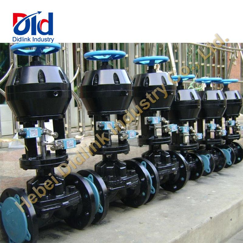 Treatment method of regulating valve often stuck or blocked