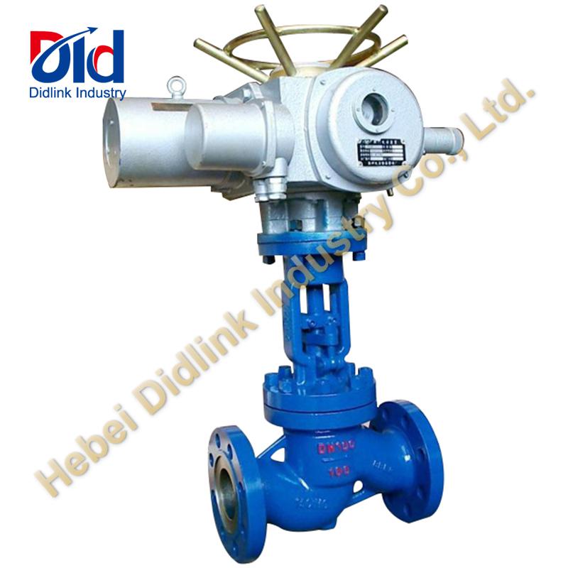 Electric single seat control valve