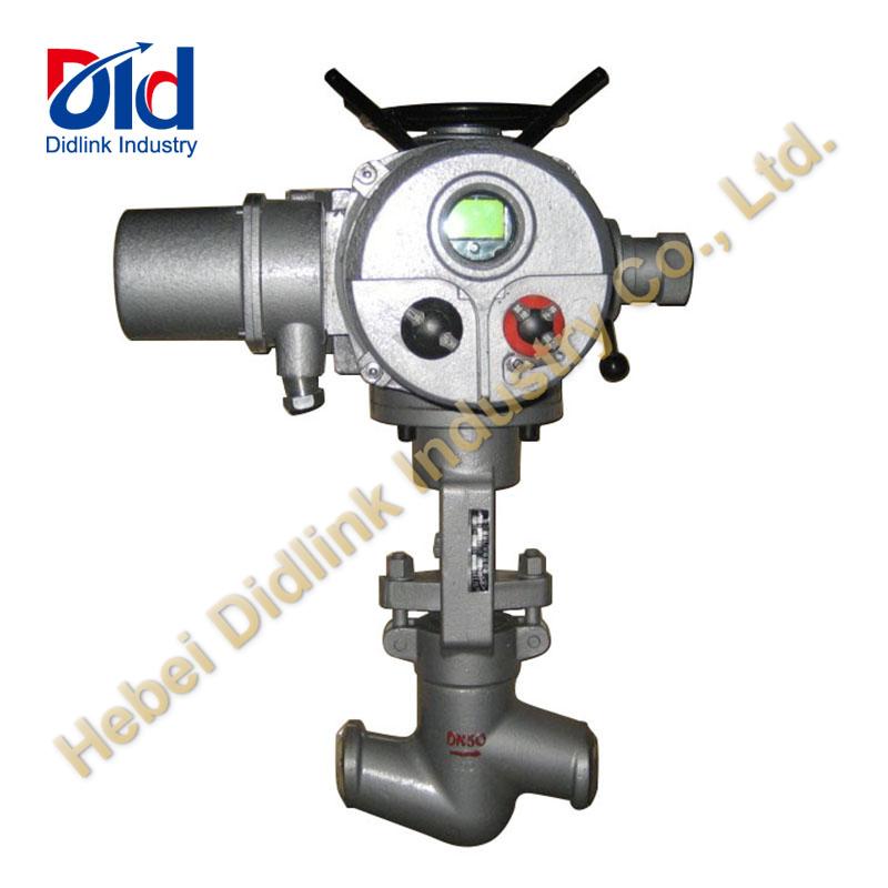 Why should the shut-off valve have a low inlet and a high outlet?